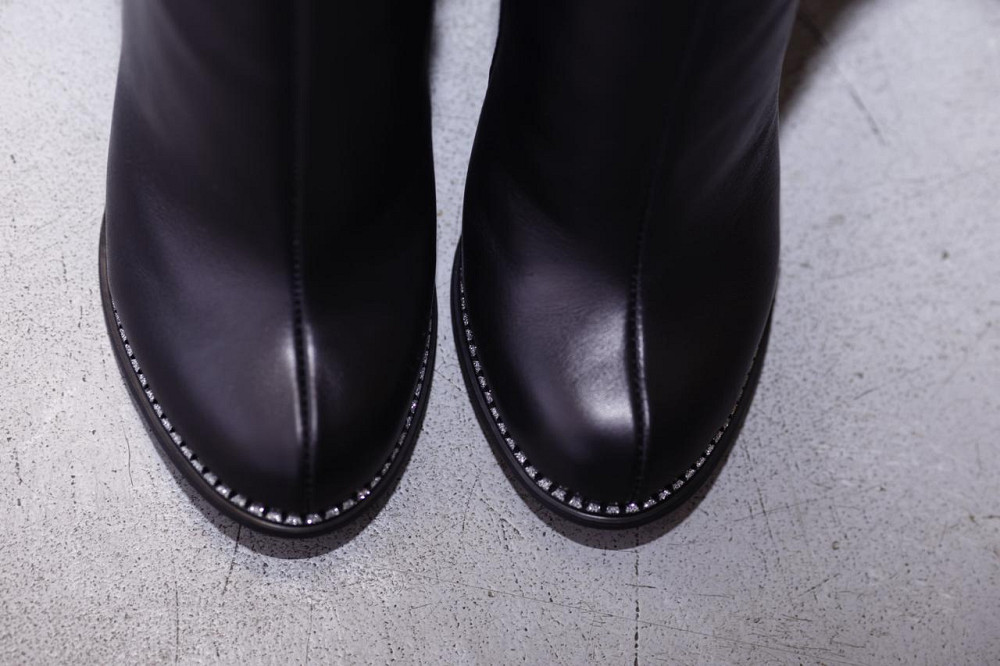 SANTINI Черевики жіночі SANTINI чорні натуральна шкіра висота 11см каблук 10см (953652-11) 35-4 Коломия - фото 6