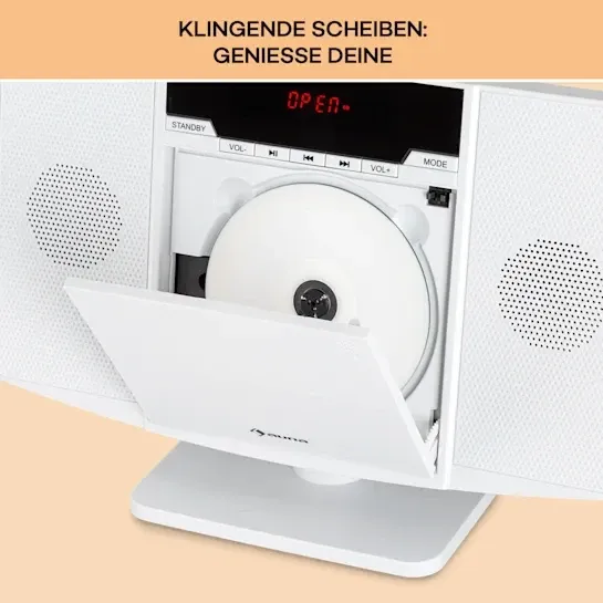Стереосистема Auna V14.2 CD FM-тюнер BT USB AUX из Германии Днепр