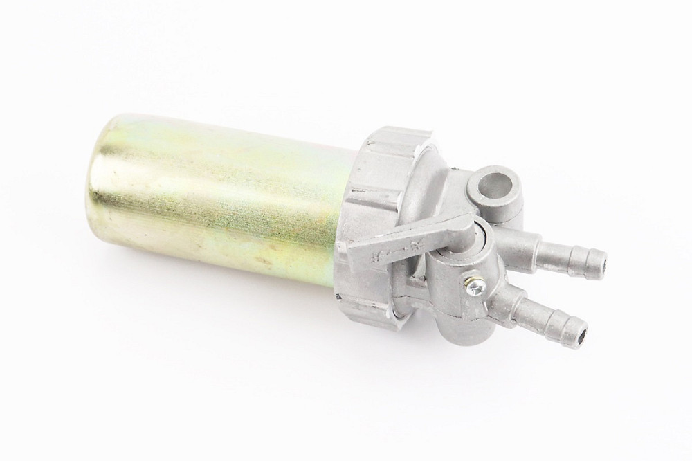 Паливний кран + фільтр в металевому корпусі (вхід/вихід вгору) Київ - фото 1