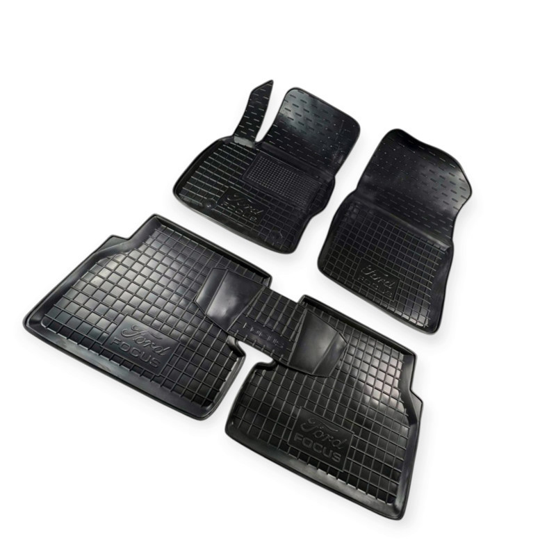 Килимки Форд focus ii 2004-2011 борт 2,5см, з перемичкою салону Мукачево - фото 1