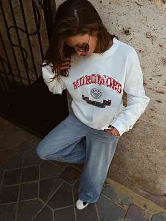 Жіночий теплий стильний оверсайз світшот трьохнитка на флісі Одеса