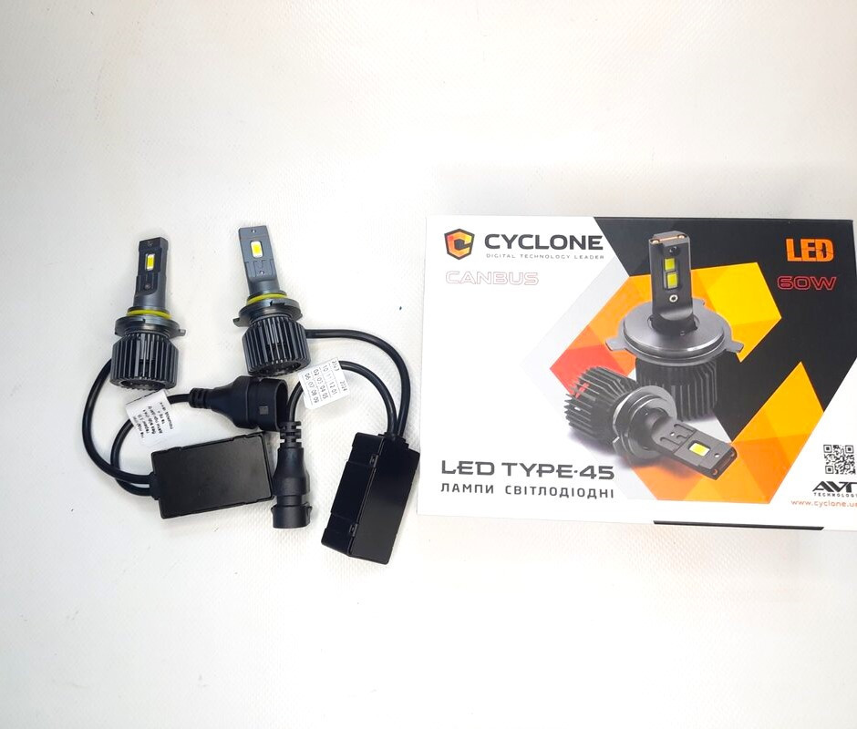 Світлодіодні лампи HB3/9005 Cyclone type45/LED/12V/60W/12000Lm/6000K Вінниця - фото 2
