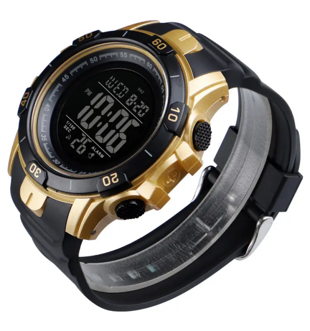 Мужские спортивные часы Skmei 1475 Золотистый Винница - изображение 8