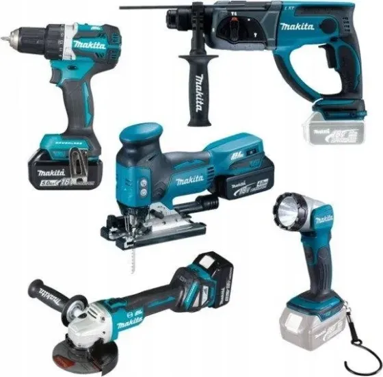 Makita Zestaw Combo 18V Df484+ Dga513+ Dhr202+ Dlx5044Tj Київ