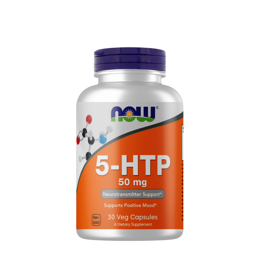 5-гидрокситриптофан NOW 5-HTP 50 mg 30 caps Луцк - изображение 1