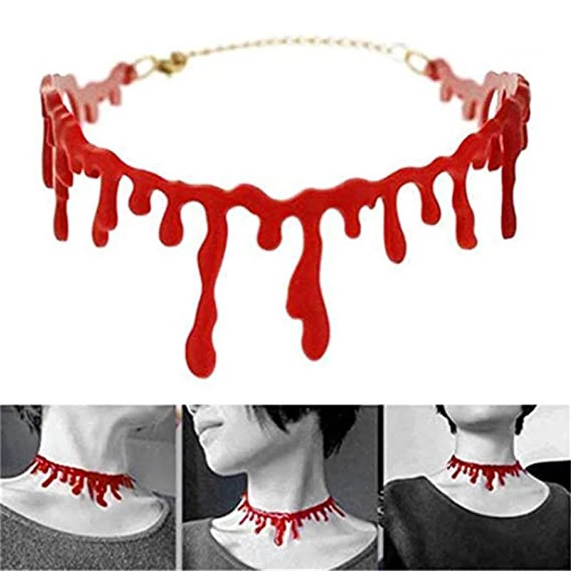 Чокер на Хэллоуин Кровь one size красный Киев - изображение 2