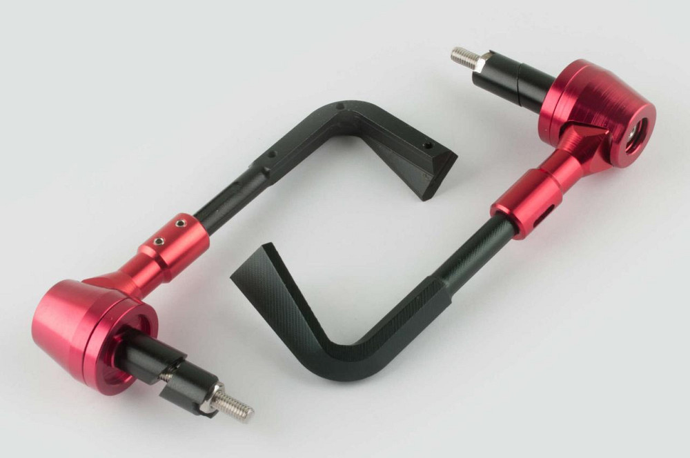 Отбойники руля (пара) с креплениями под защиту рук (красные) Мукачево - изображение 1