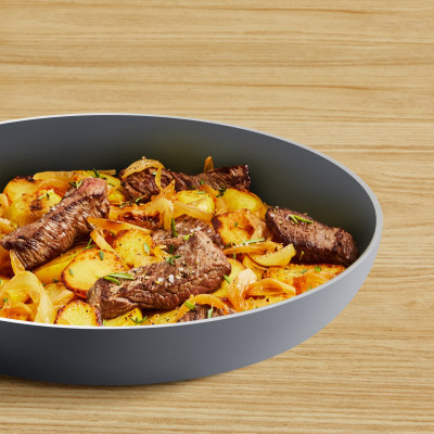 Сковорода Tefal Halo 28 см, алюміній, бакеліт, сірий (C3120653) Винница - изображение 2