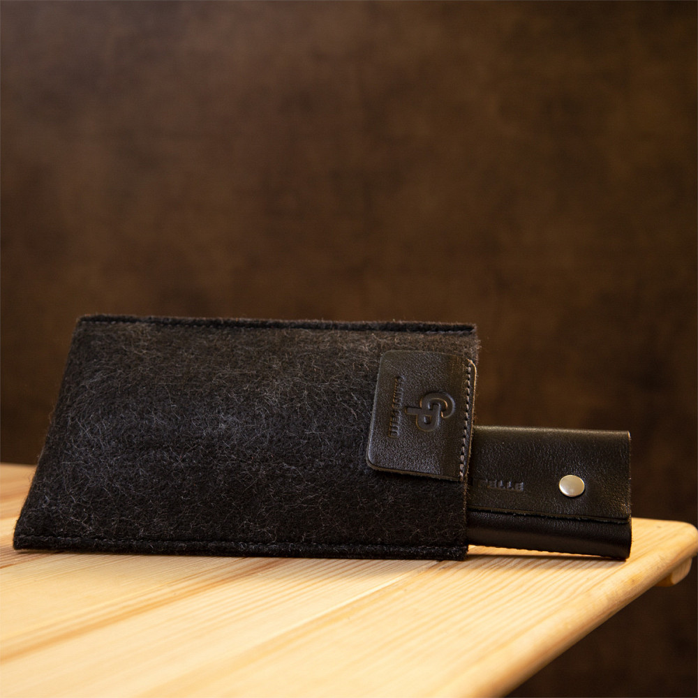 Универсальная кожаная ключница Черный (GRANDE PELLE) Киев - изображение 4