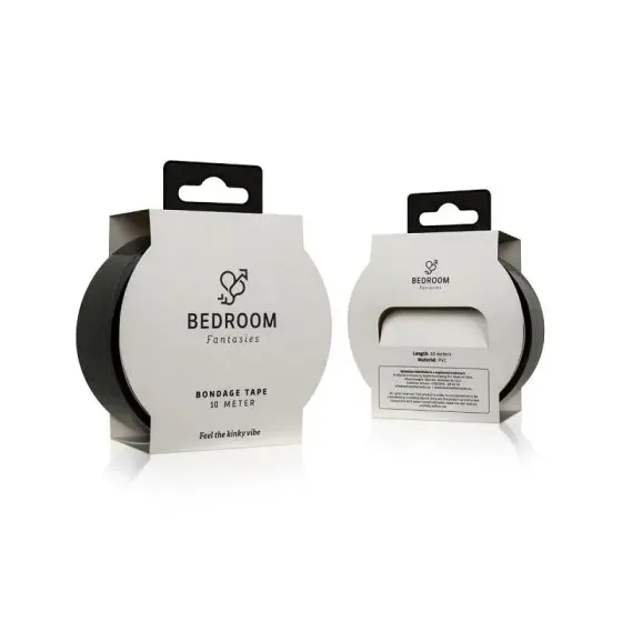 Скотч для бондажа Bedroom Fantasies Bondage Tape 10m - Black Львов