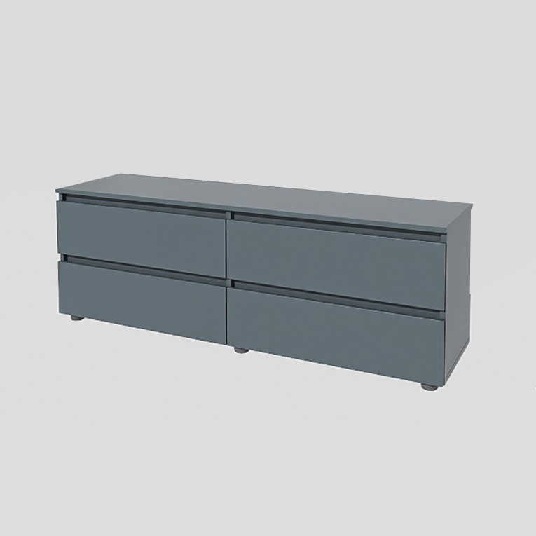 Тумба под телевизор Эверест ЛТВ-1400 Лайт 140х38х49 см Графит (DTM-4910) Львов - изображение 2