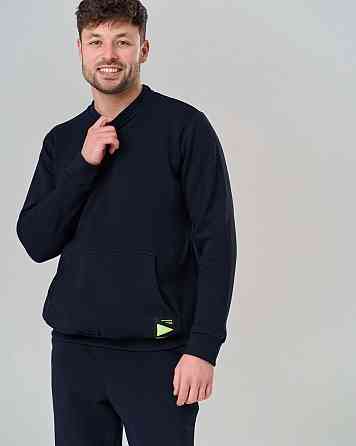 Чоловічий теплий костюм зі штанами синій — Байка — однотонний Tom John 93401 Київ