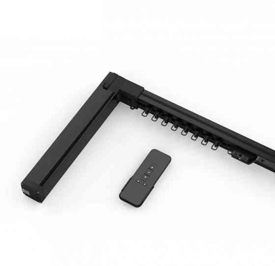 Розумний безшумний мотор для карниза з Wi-Fi управлінням Livolo чорний Коломия