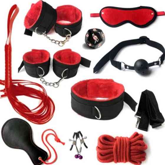 БДСМ набор эротический универсальный красно-черный Киев