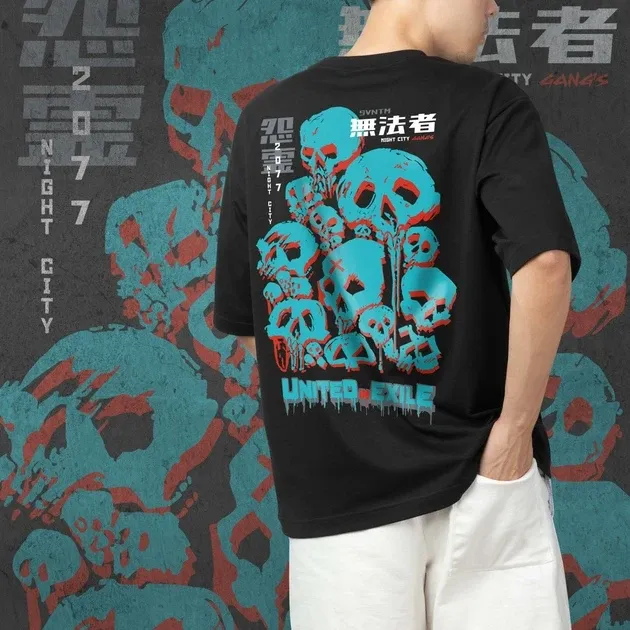 Футболка мужская с принтом Cyber Punk Wraiths Gang Размер 48 Anime10Размер 48 Днепр - изображение 4