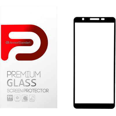 Стекло защитное Armorstandart Full Glue Samsung A01 Core (A013F) Black (ARM57291) Винница - изображение 1