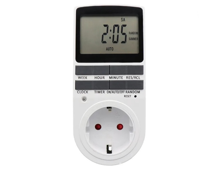 Розетка з таймером електронна тижнева Timer Socket KWE-TM02-EU 8747 Вінниця - фото 1