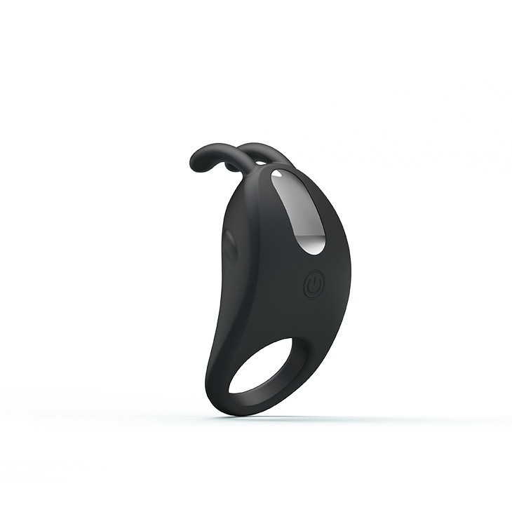 Эрекционное виброкольцо Pretty Love Rabbit Vibrator с клиторальной стимуляцией, черное Sex Aura Киев - изображение 1