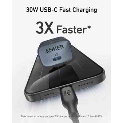 Зарядное устройство Anker PowerPort 511 Nano IV 30W USB-C Black (A2337G11) Винница