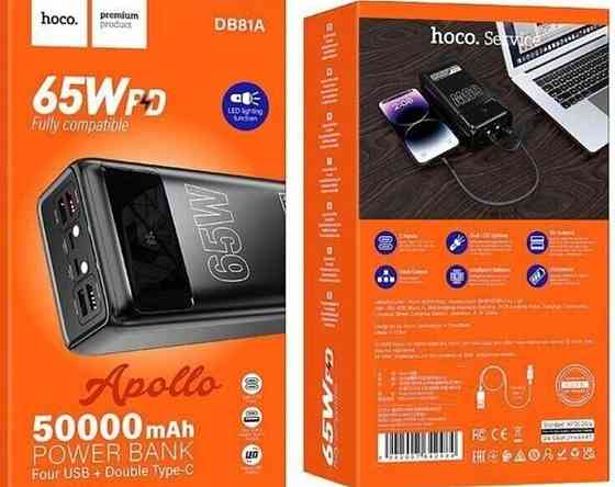 Power bank 65w для ноутбука Hoco DB81 50000 mah павербанк. Киев