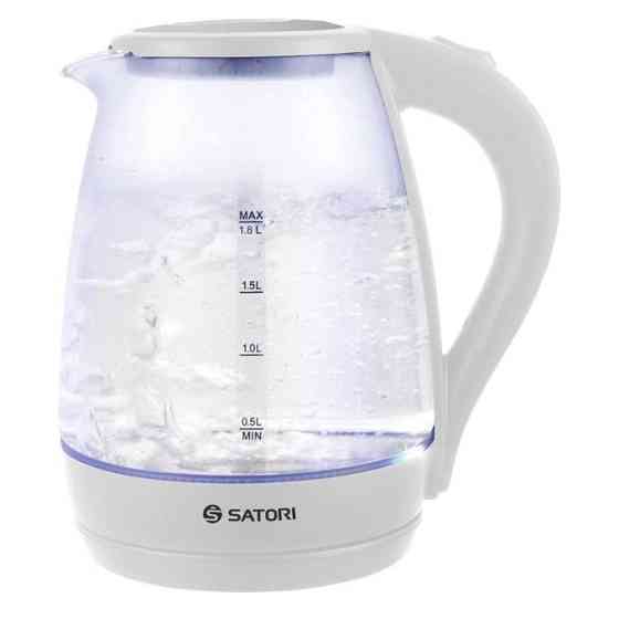 Дисковий електрочайник, Електричний чайник із сучасним дизайном, Скляний електрочайник для кухні BQ-94 Івано-Франківськ