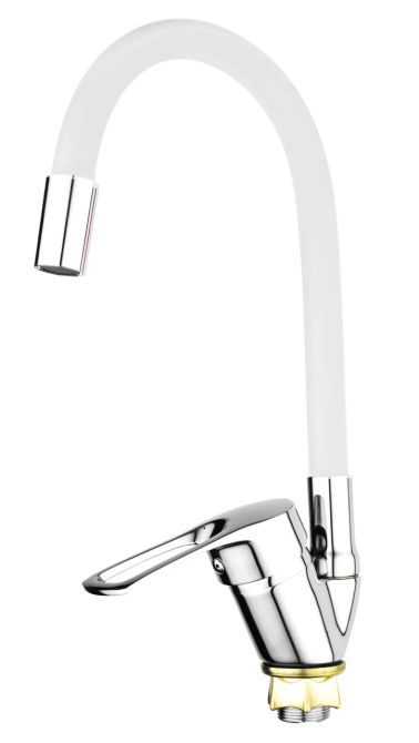 Кухонний змішувач Mixxus FANY 011 Nut Refl.White без підводки MI6289 Харків - фото 1