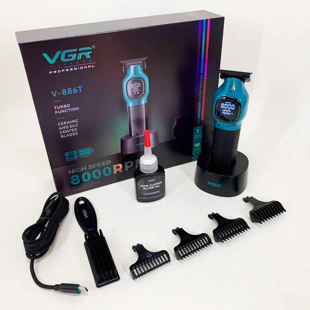 Профессиональная окантовочная машинка для стрижки волос, Машинка для стрижки акуммуляторная VW-71 Львов - изображение 15