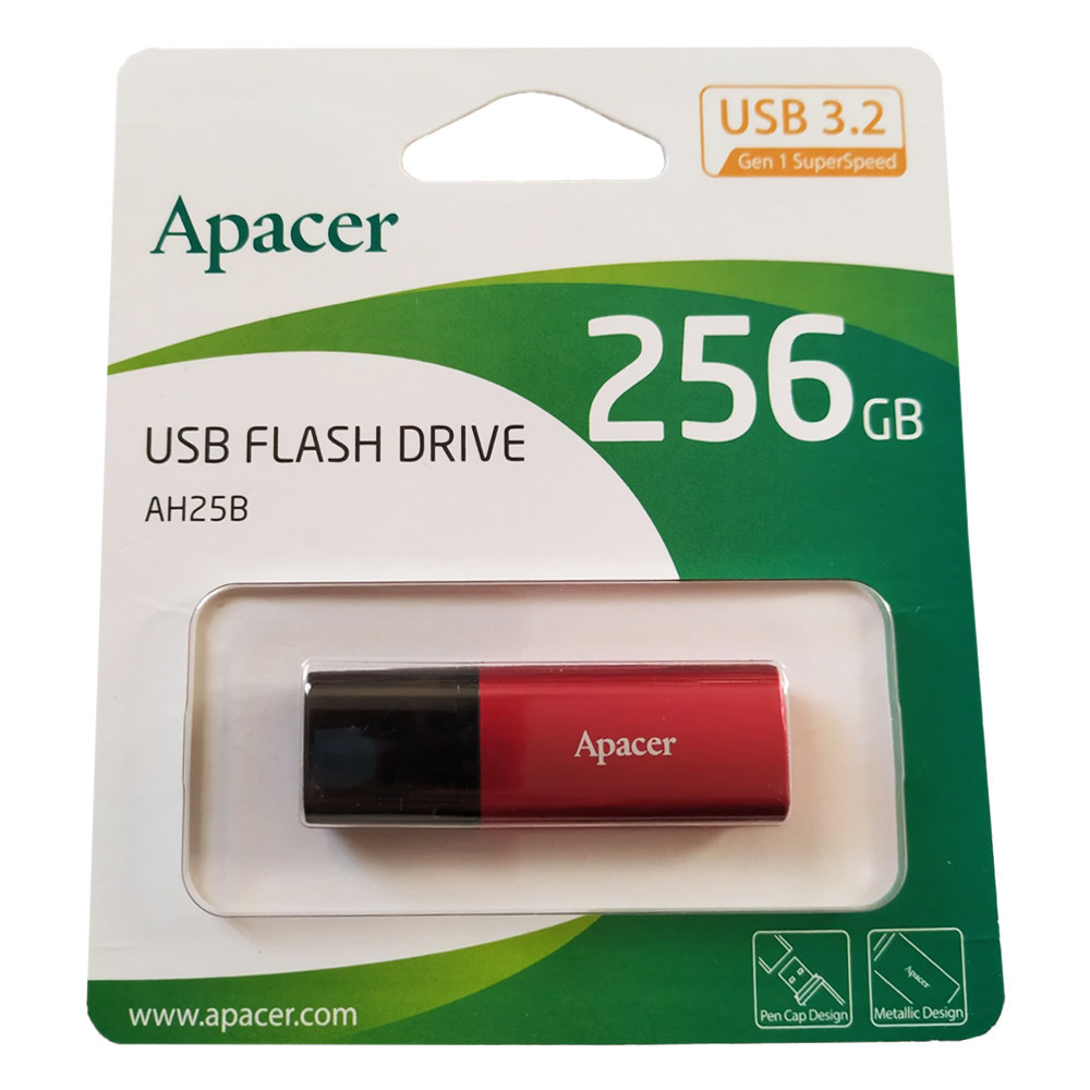 Флеш-накопичувач Apacer USB 3.2 Gen 1 AH25B 256Gb Red Київ - фото 2
