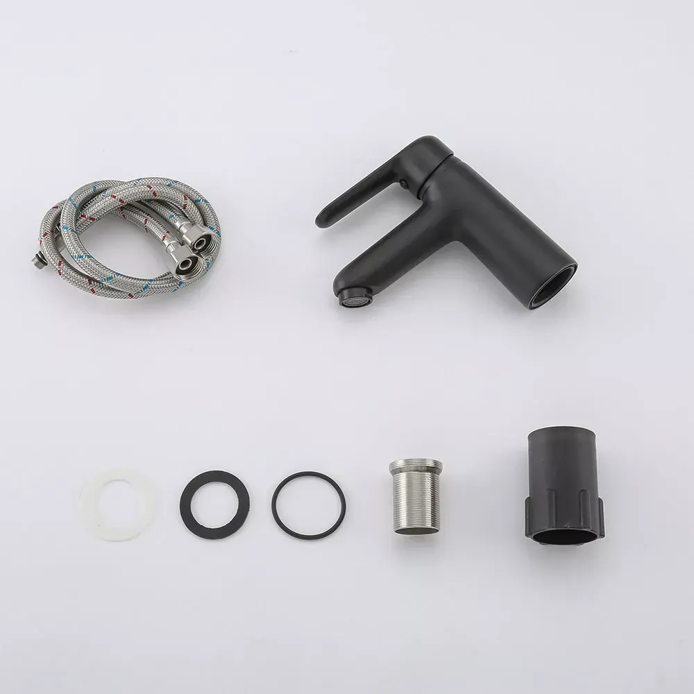 Змішувач для умивальника Frap F1017-6 чорний Київ - фото 6