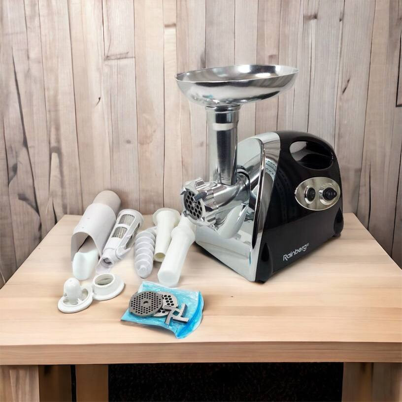 Портативная мясорубка для кухни Rainberg RB-675 3800 Вт, Электромясорубки для дома профессиональные XA-47 Львов - изображение 18