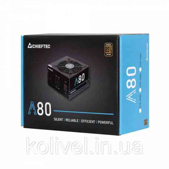 БЖ 750W Chieftec A-80 CTG-750C, 120mm, >85%, Modular, Retail Box (CTG-750C) Киев
