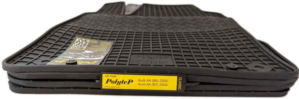 Резиновые коврики в салон Audi A4 B6 B7 (2000–2008) с бортиком 1 см, комплект 4 шт Киев - изображение 1