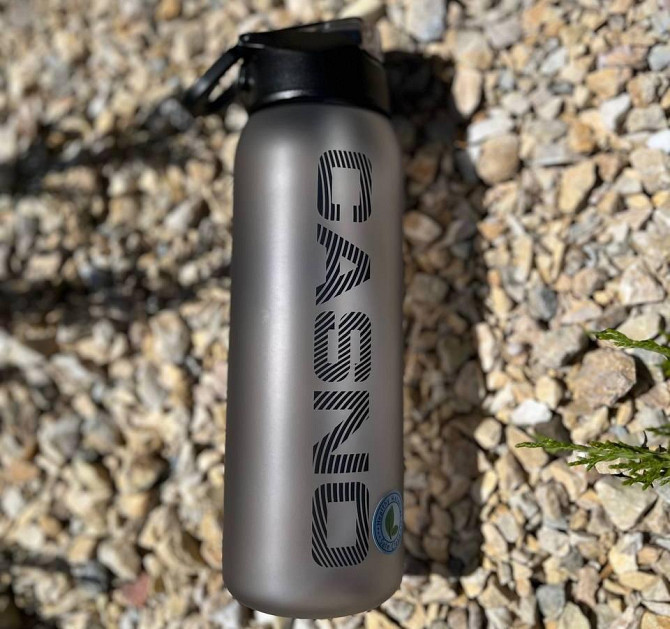 Пляшка для води CASNO 800 мл спортивна пластикова фляга для тренувань і фітнесу KXN-1246 Чорна Київ - фото 4