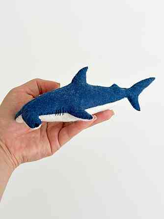 Мягкая фетровая игрушка акула-молот ручной работы – безопасная развивающая игрушка Киев