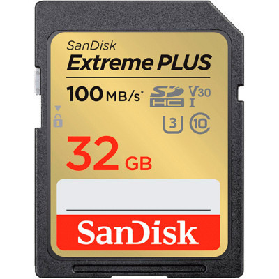 Карта пам'яті SanDisk 32GB SDXC class 10 Extreme PLUS (SDSDXWT-032G-GNCIN) Вінниця - фото 1