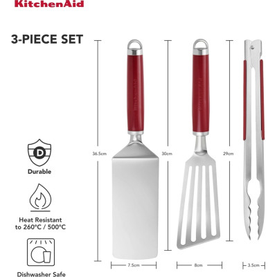 Набор для барбекю KitchenAid Coreline, 3 предмета, червоний (KAG930OHERE) Винница - изображение 9