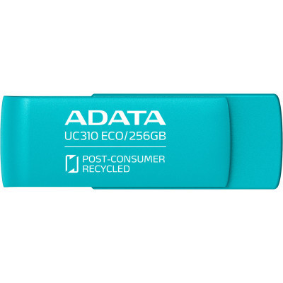 USB флеш накопитель ADATA 256GB UC310 Eco Green USB 3.2 (UC310E-256G-RGN) Винница - изображение 8