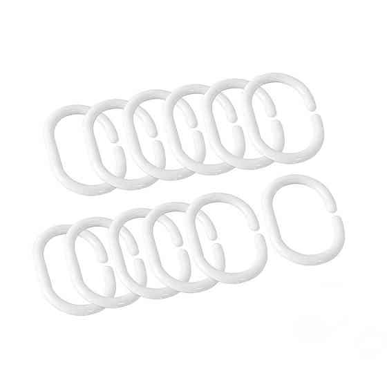 Шторка для ванны из полиэстера водонепроницаемая Bathlux 180x180 см с кольцами, занавеска для ванной комнаты Каменец-Подольский