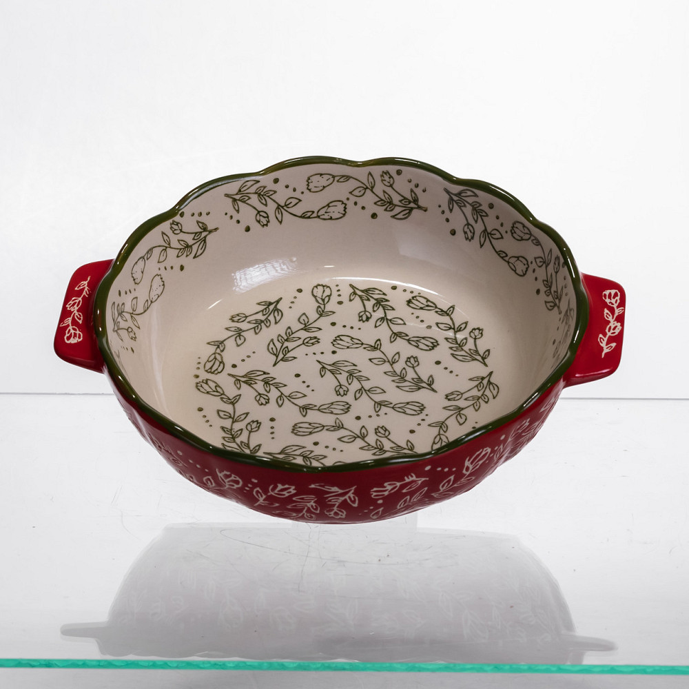 Yiwu Форма для запікання Vintage Ø20 (см) кругла з ручками Червона HM04-06 Коломыя - изображение 1