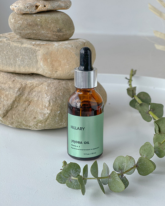 Натуральна олія для обличчя та волосся Hillary JOJOBA OIL, 30 мл Київ - фото 17