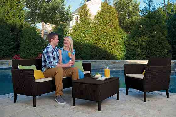 Комплект садой мебели Keter Salemo set, коричневый Киев