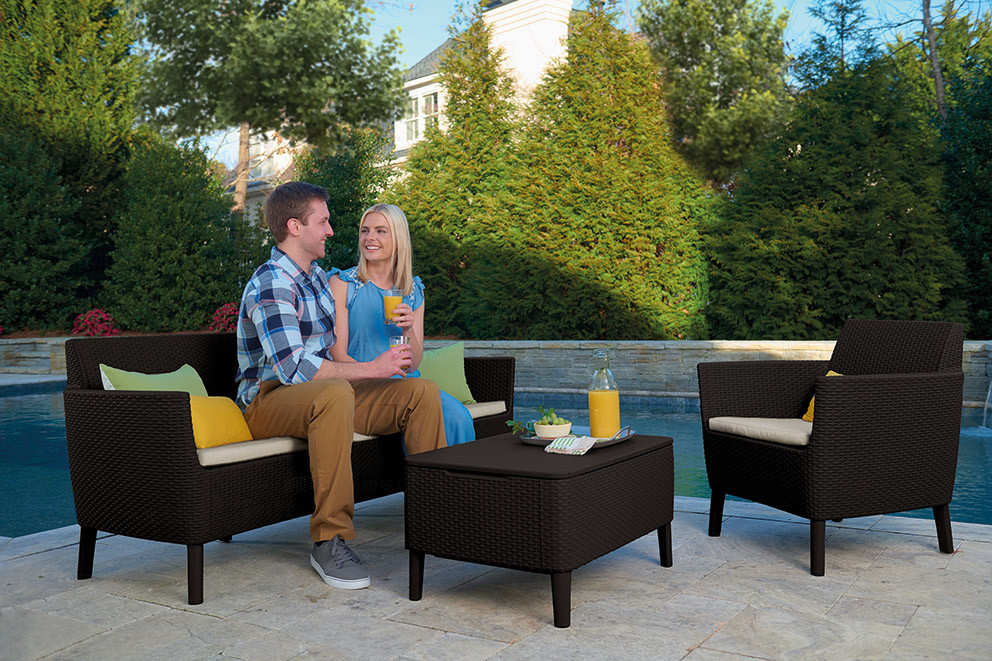 Комплект садових меблів Keter Salemo set, коричневий Київ - фото 5