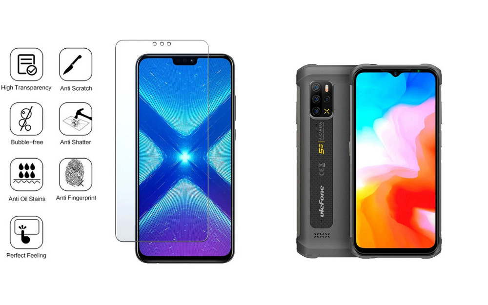Защитное стекло NeoGlass для Ulefone Armor 12 5G, Armor 12S – ультрапрозрачное и устойчивое Киев - изображение 4