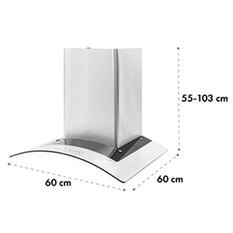 Вытяжка Hotspot нержавеющая сталь 60 см 610 м³/ч стекло класса А (Германия, читать описание) Ровно - изображение 5