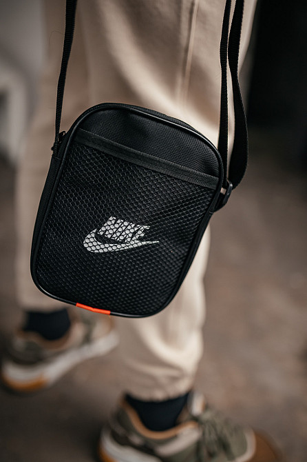 Барстека Nike, Чоловіча сумка через плече, Текстова барсетка на три відділення, Брендаова сумкаMasterSem Київ - фото 6