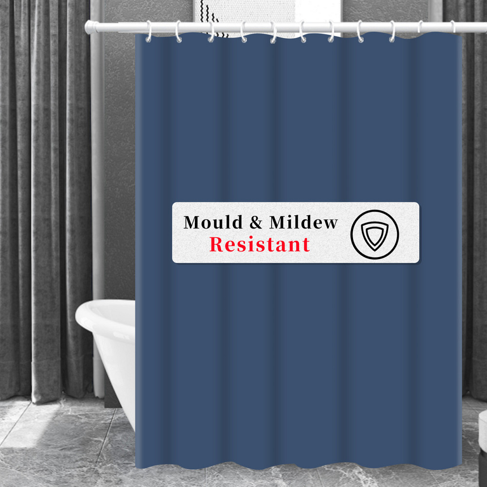 Шторка для ванны из полиэстера водонепроницаемая Bathlux 180x180 см с кольцами, занавеска для ванной комнаты Каменец-Подольский - изображение 4