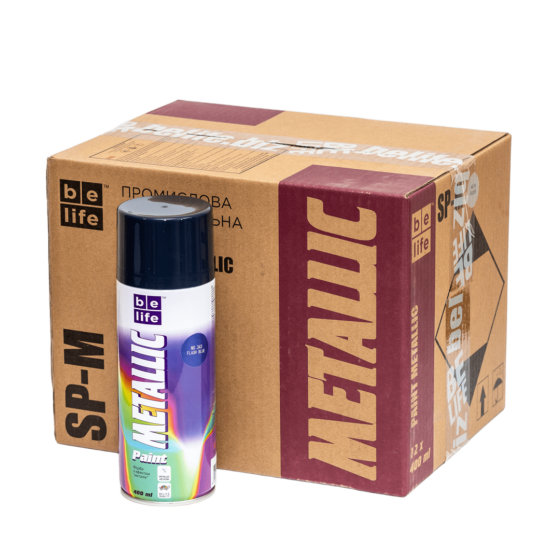 Belife краска №343 синяя металлик 400 мл Харьков
