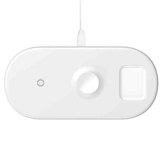 БЗП Baseus Smart 3in1 Wireless Charger For Phone+Watch+Pods 18W MAX White Киев