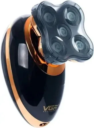 Тример для бороди 5 в 1 VGR V-316 з насадками, USB зарядкою, LCD дисплеєм та водозахистом IPX5 Одеса - фото 7