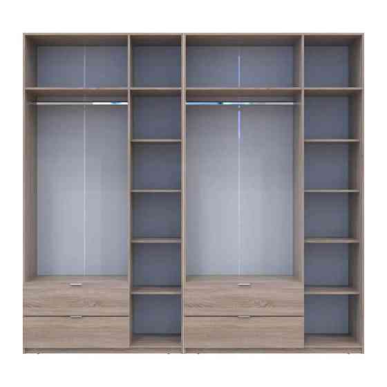 Шкаф для одежды Doros Лукас Дуб сонома 3+3 ДСП 255х50х240 DRS-011704 (42005111) Львов